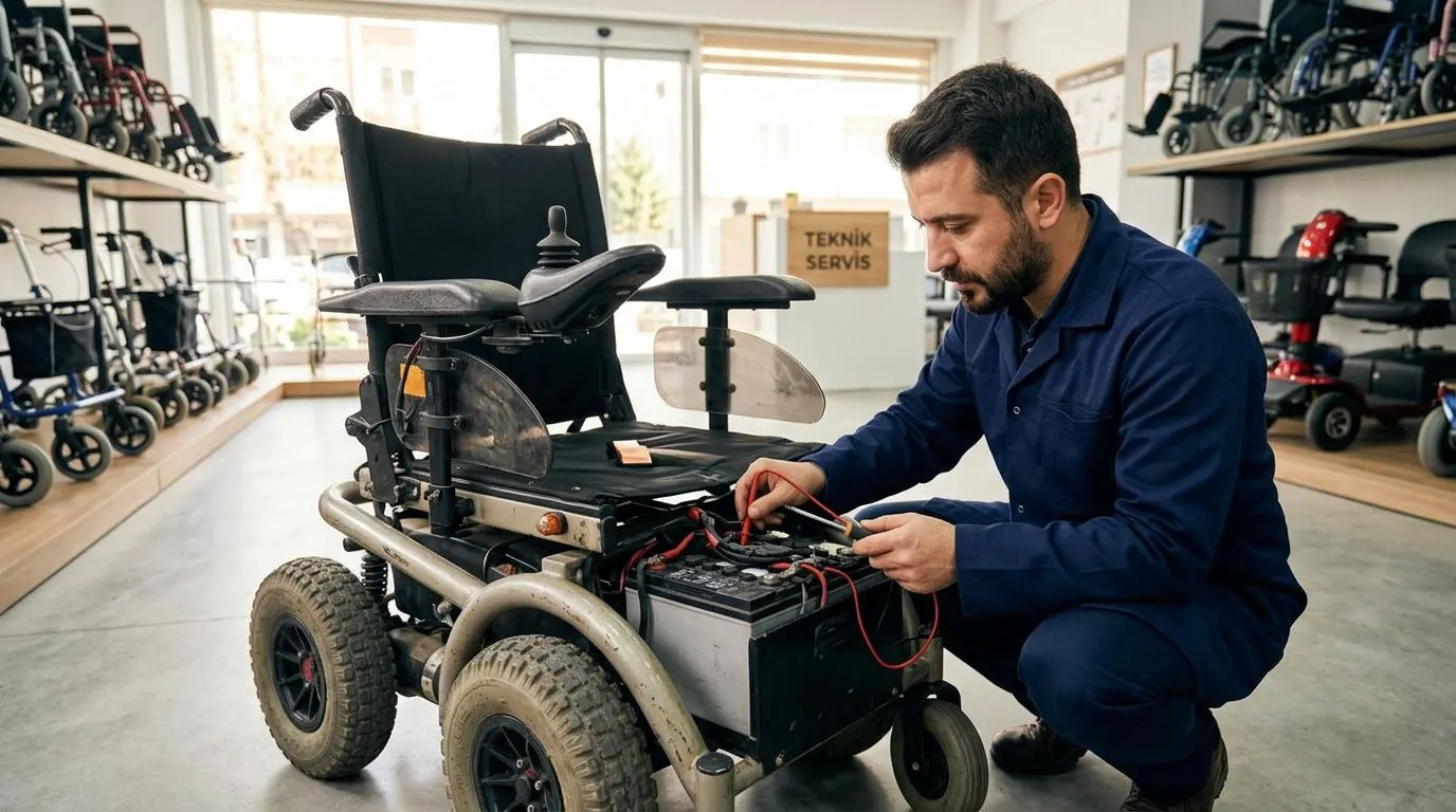 İkinci el Meyra Optimus 2 akülü tekerlekli sandalye teknik kontrolü